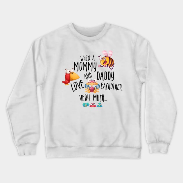 The Birds and the Bees Crewneck Sweatshirt by erinpriest